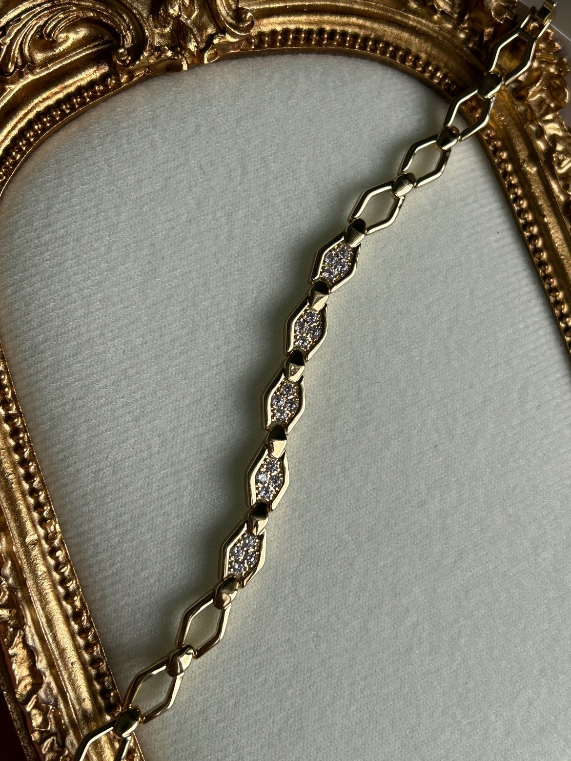 Baklava Model Bileklik (14k Renk)