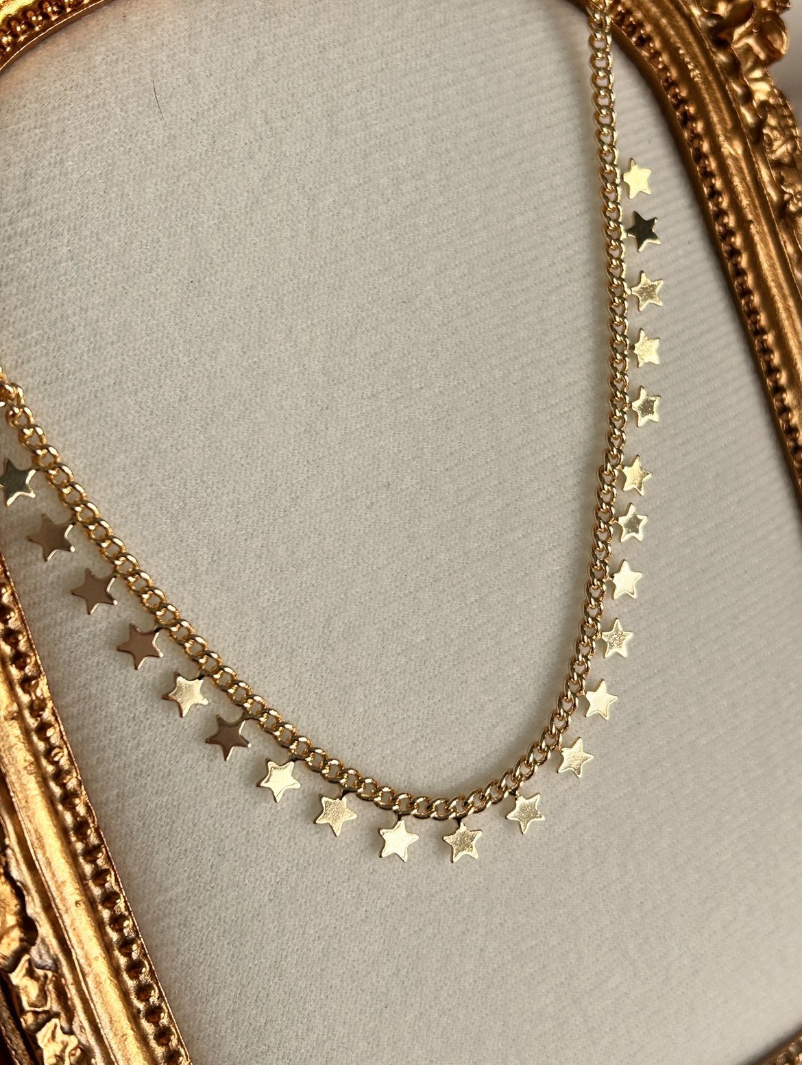 Yıldız Sallantı Kolye ( 14k Renk )