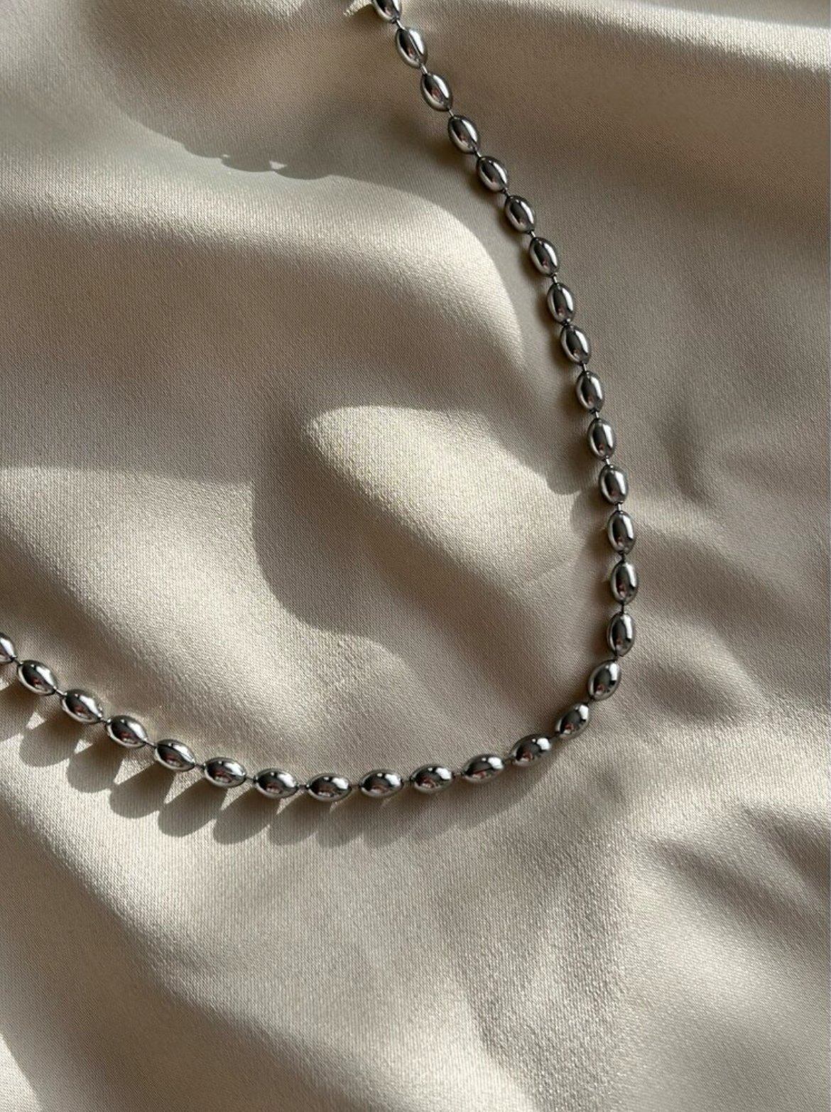 Arpa Model Kolye ( 45 cm) (gümüş renk)