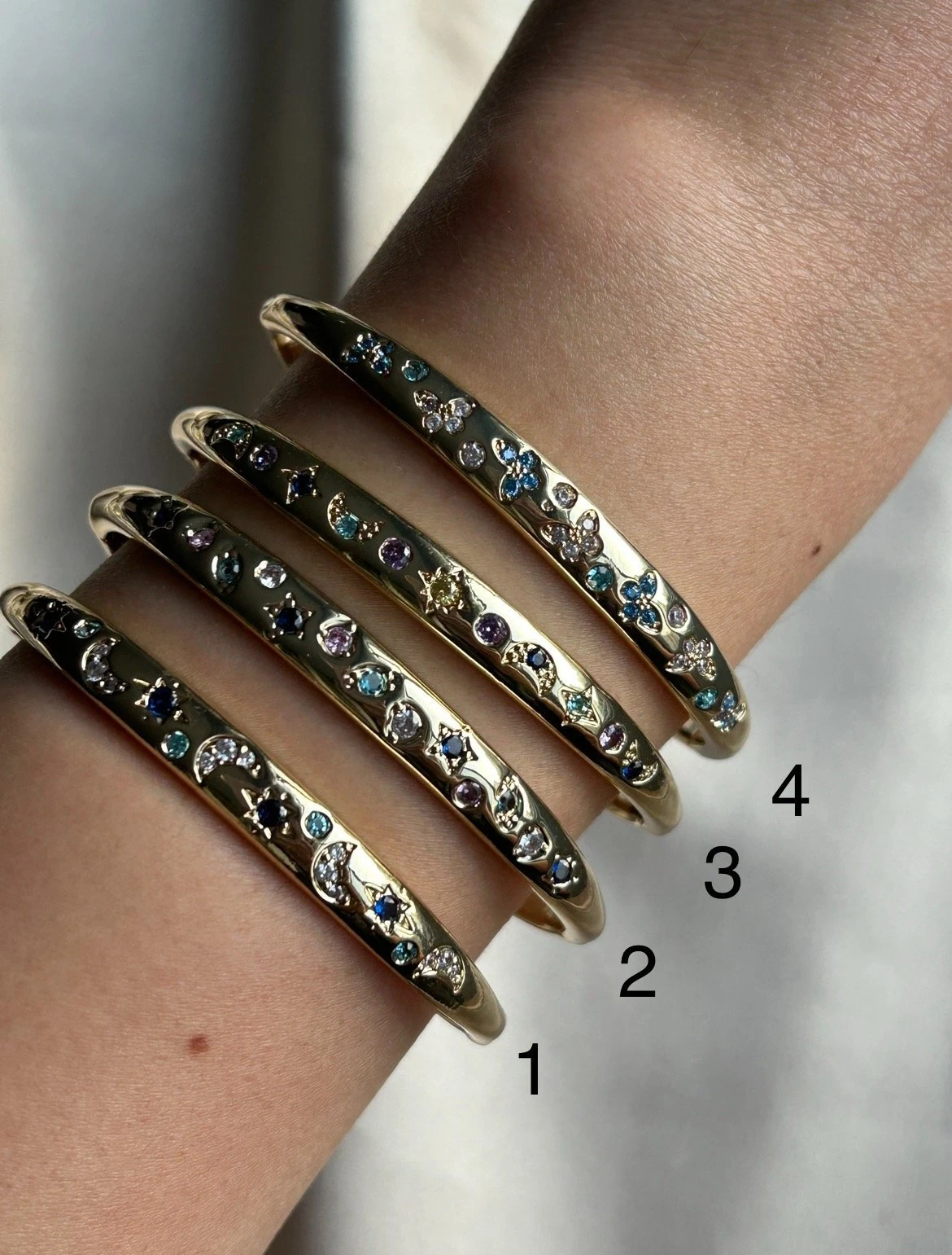 Renkli Taş Karma Model Bileklikler