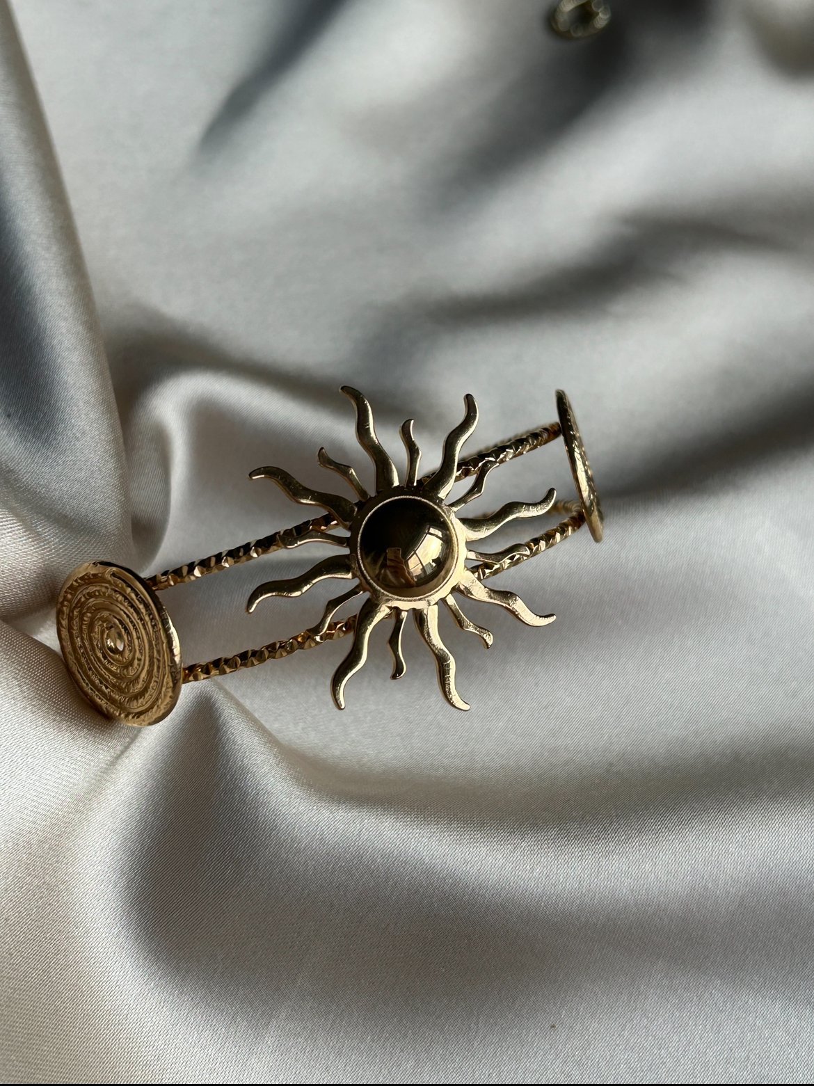 Güneş Spiral Model Çelik Bileklik