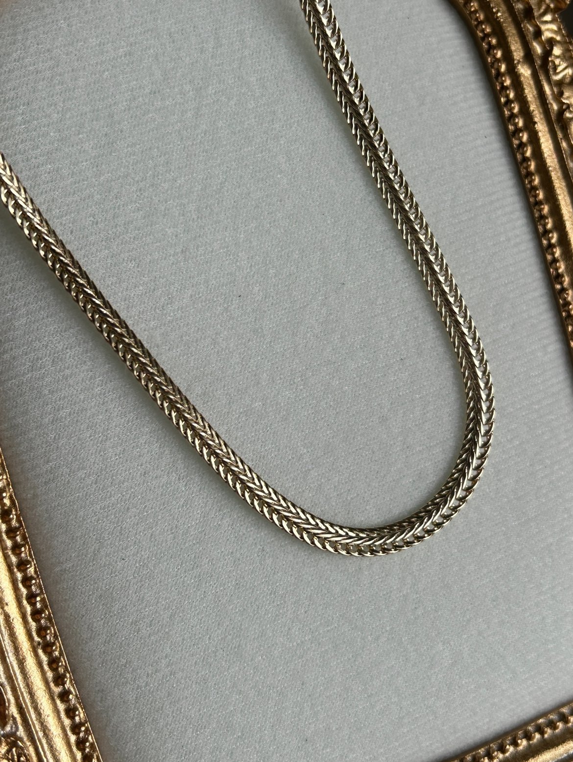 Hasır Model Kolye (14k Renk)