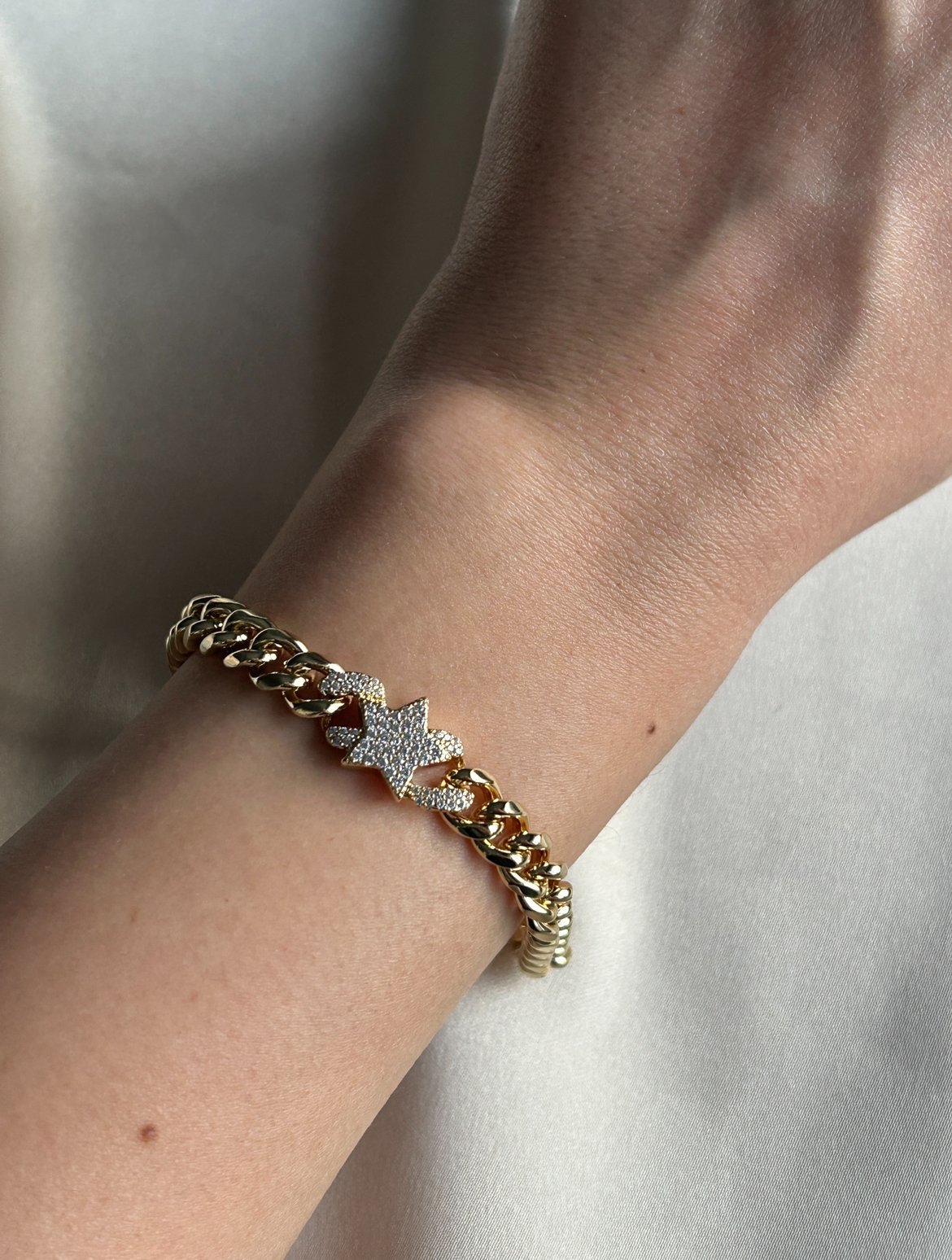 Yıldız Gurmet Model Bileklik ( 14k Renk )