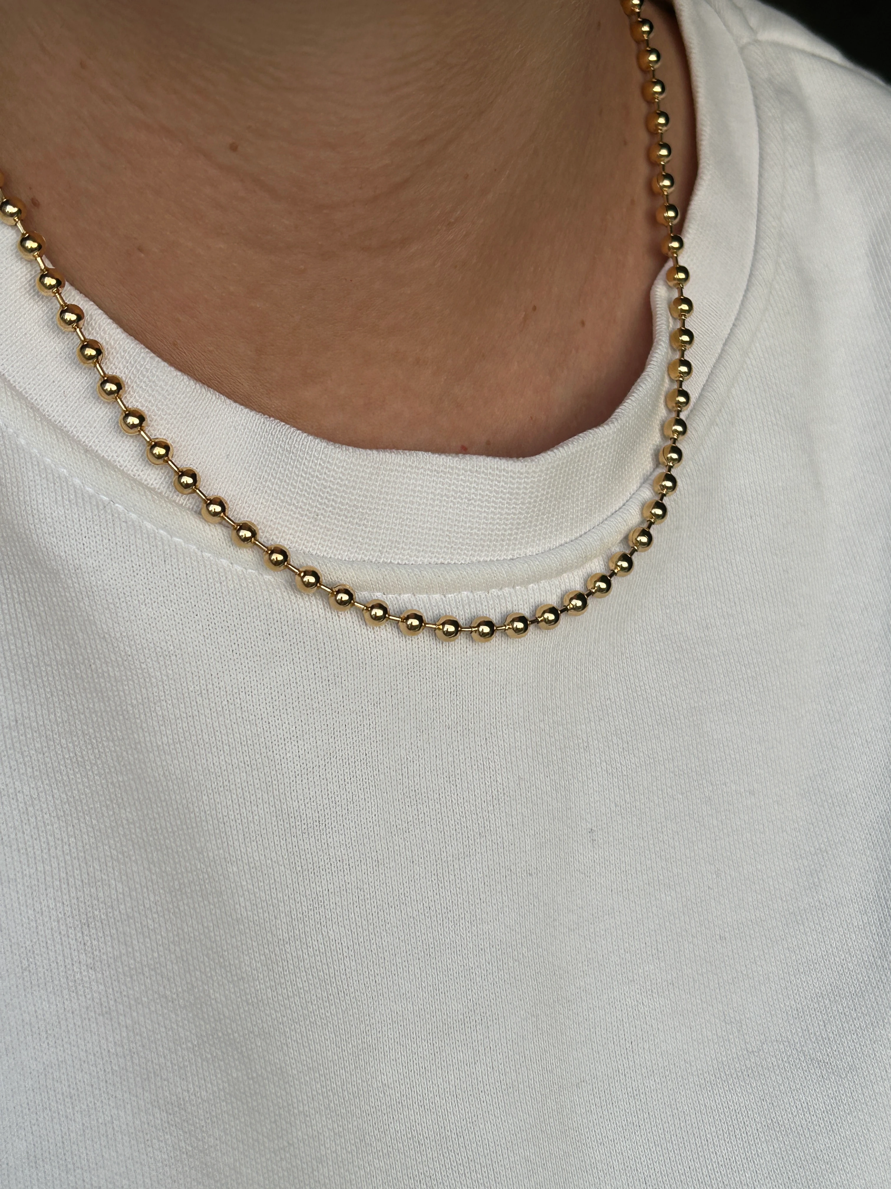 Topçuk Model Çelik Kolye