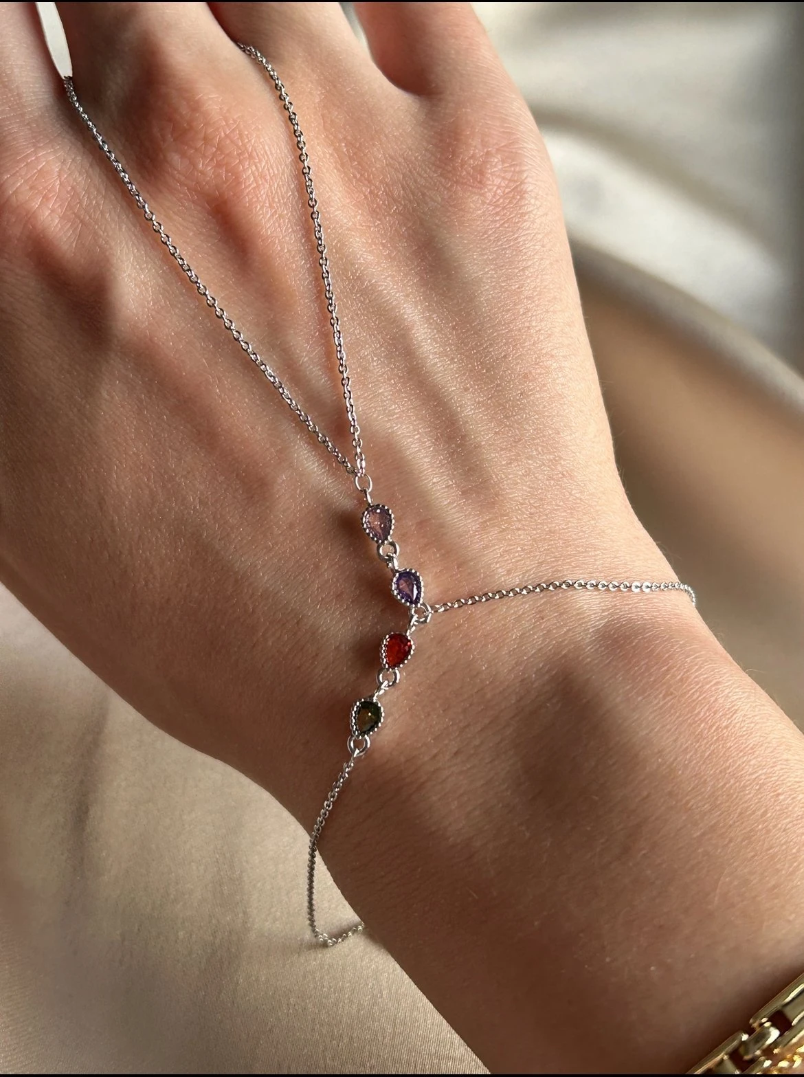 Renkli Taş Şahmeran ( gümüş renk )