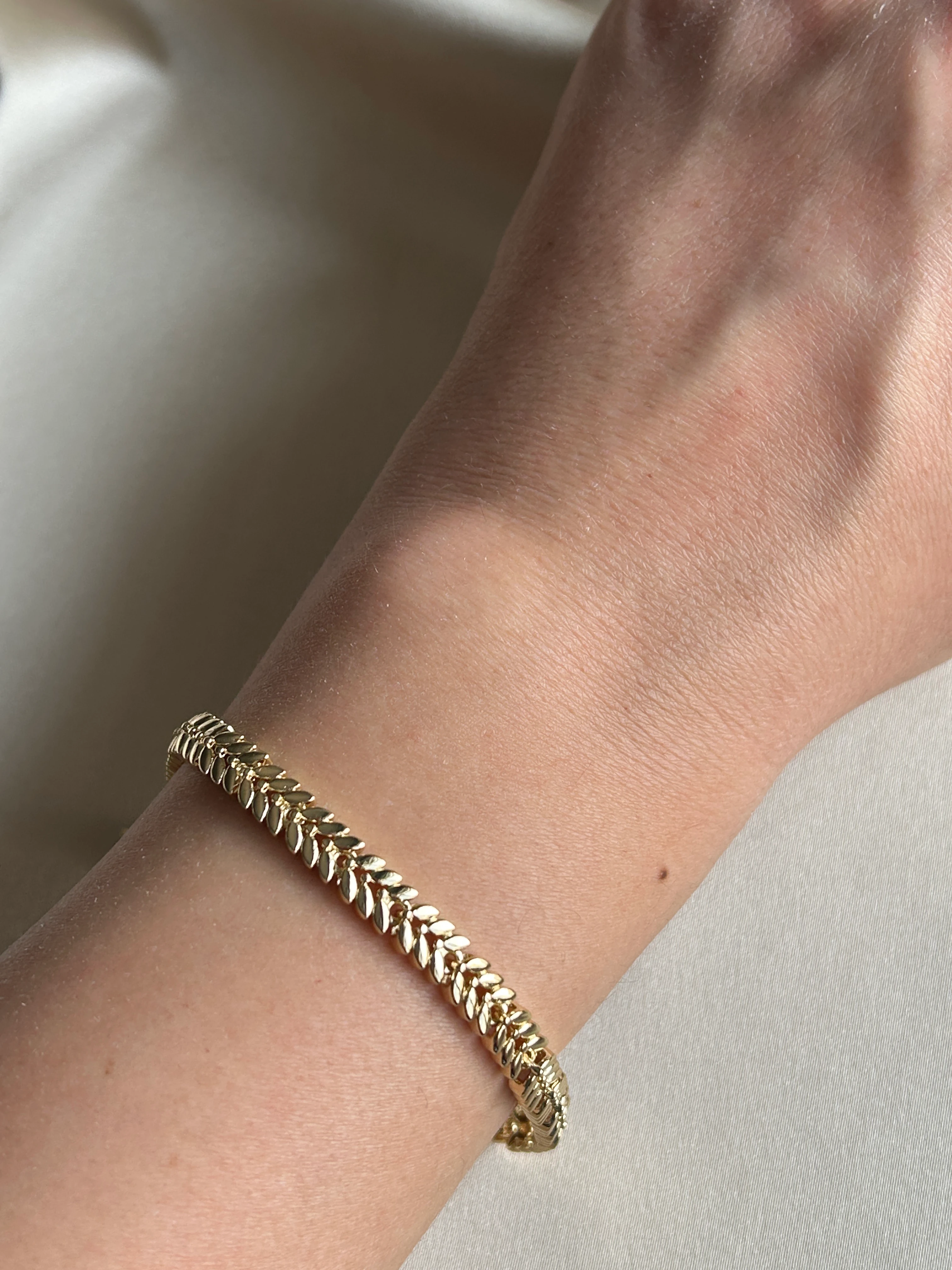 Başak Model Bileklik ( 14k Renk ) 