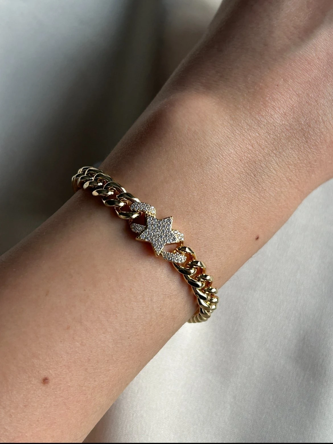 Yıldız Gurmet Model Bileklik ( 14k Renk )