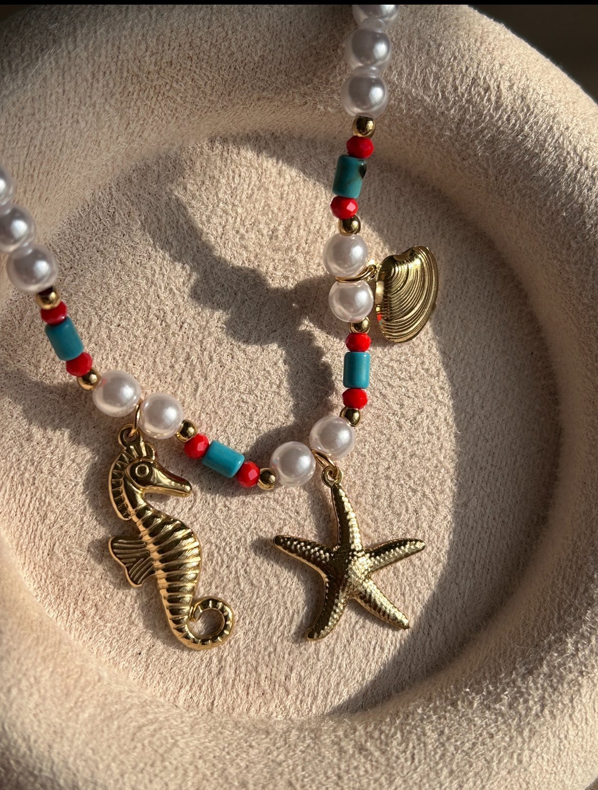 İnci Model Charm Kolye