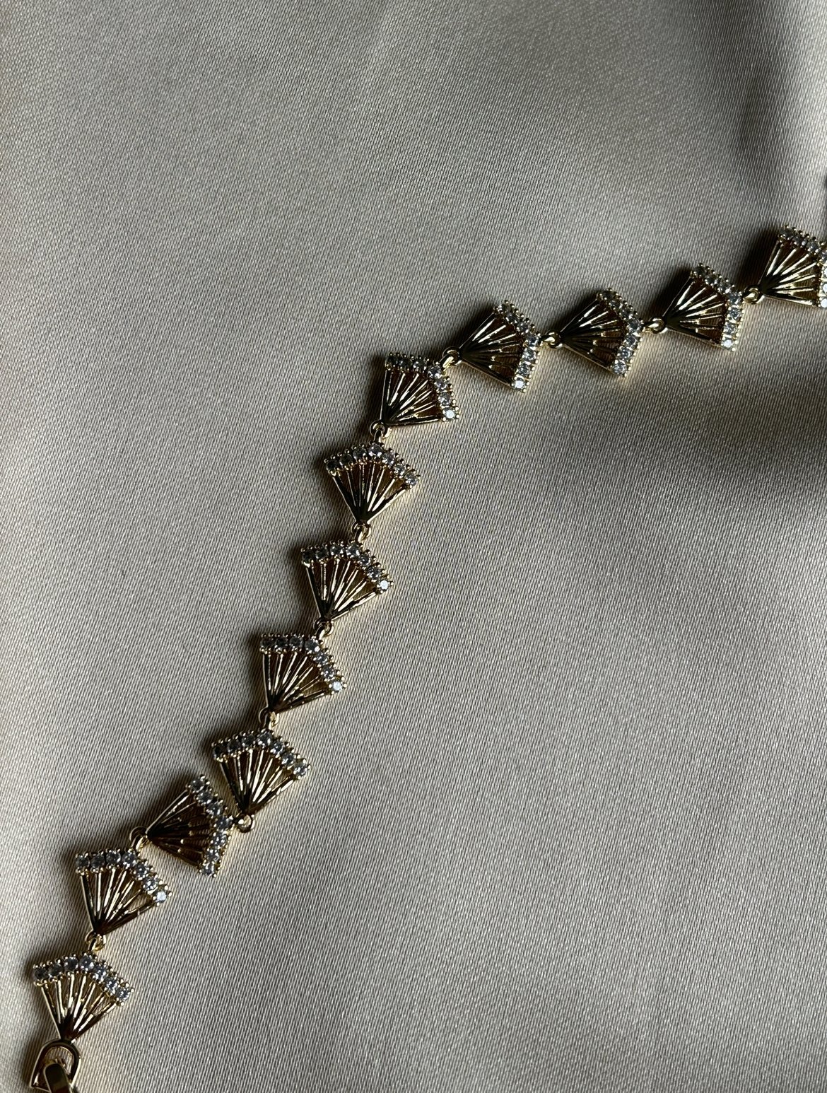 Yelpaze Model Bileklik ( 14k Renk )