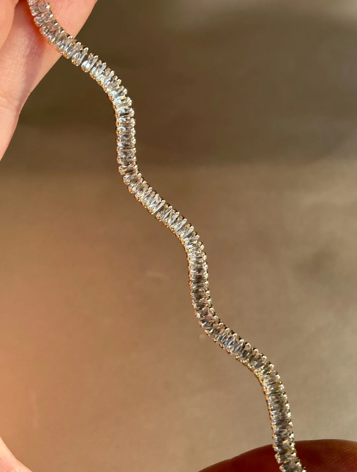 Sarmal S Model Su Yolu Bileklik ( 14k Renk )