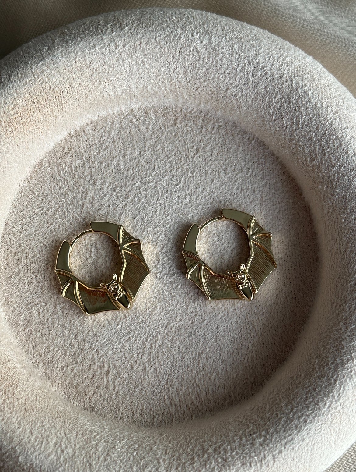 Halka Altıgen Model Yarasa İşleme Küpe