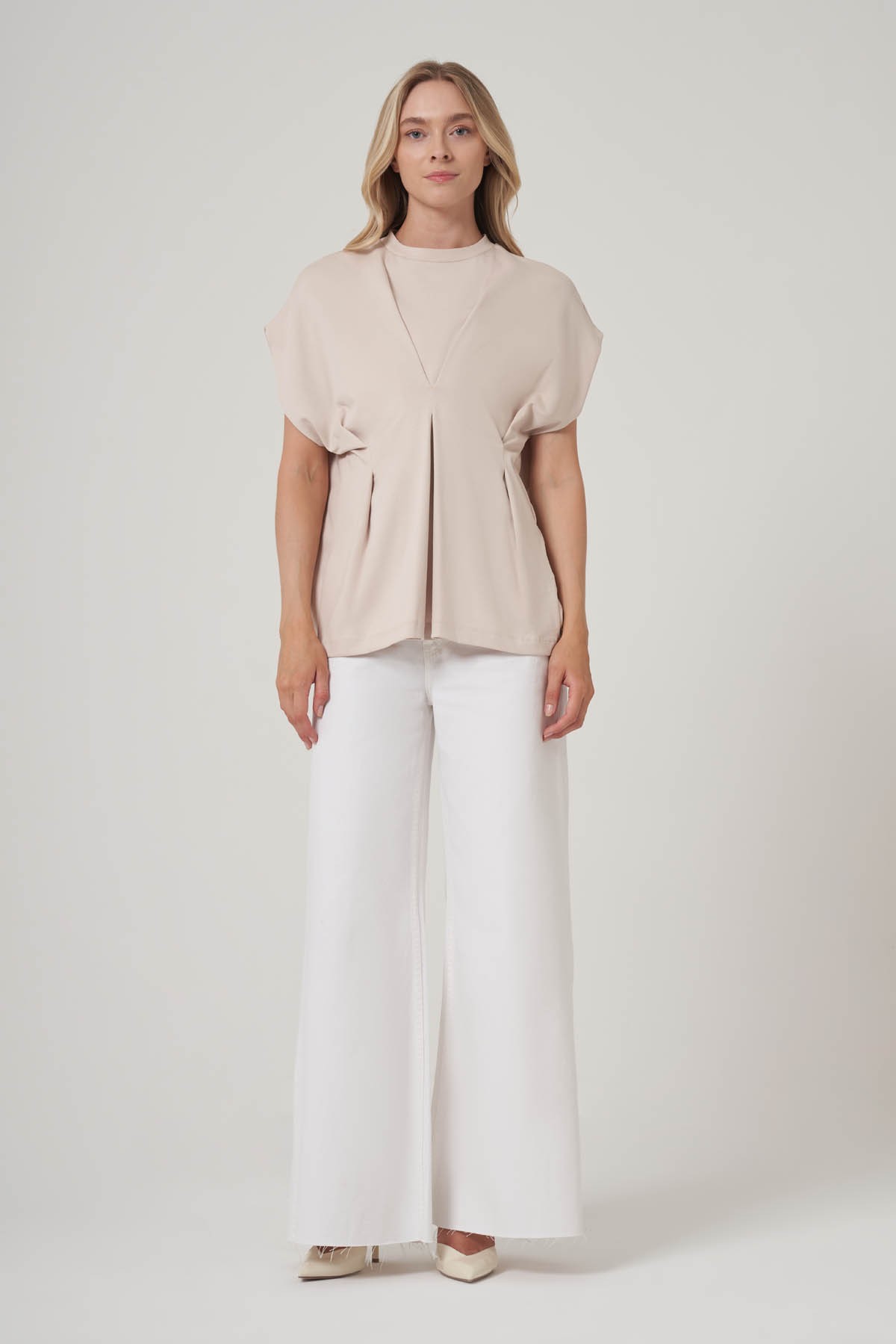 Oversize Sıfır Yaka Tshirt