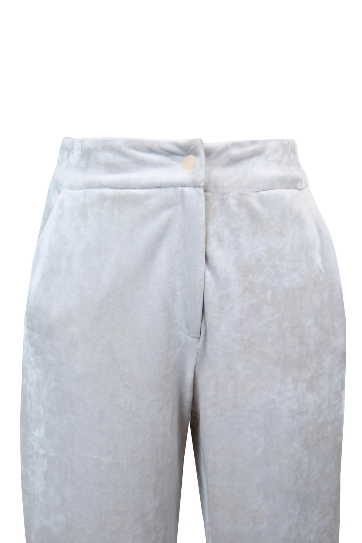 Beli Lastikli Boru Paça Kadife Pantolon