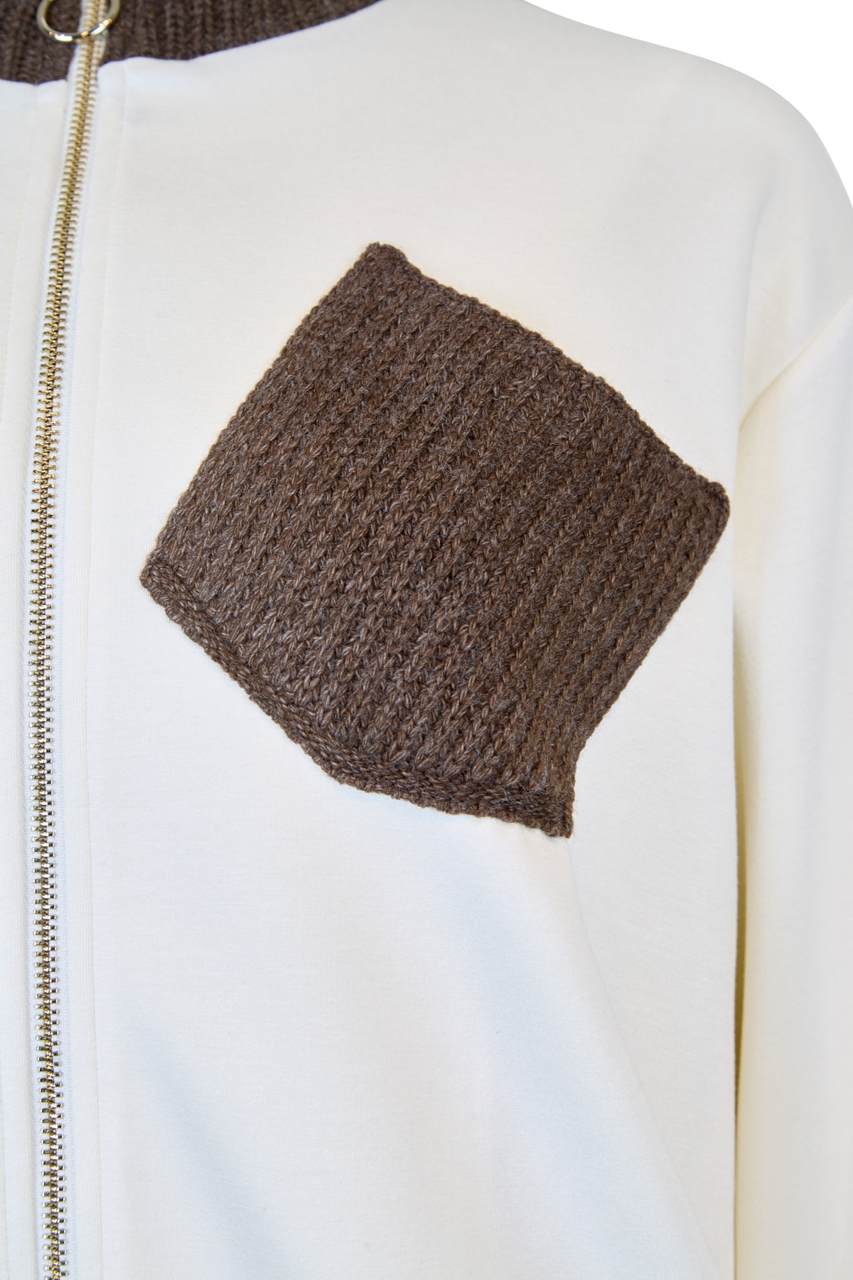 Triko Detaylı Regular Ceket