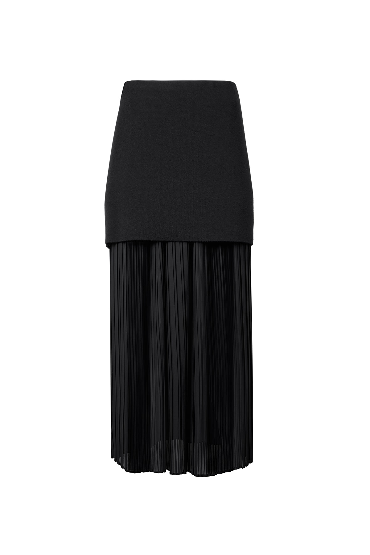 Şifon Astarlı Triko Etek