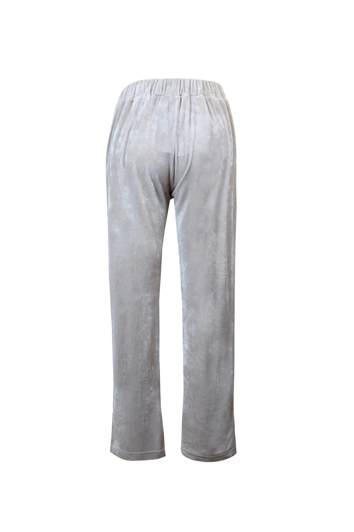 Beli Lastikli Boru Paça Kadife Pantolon