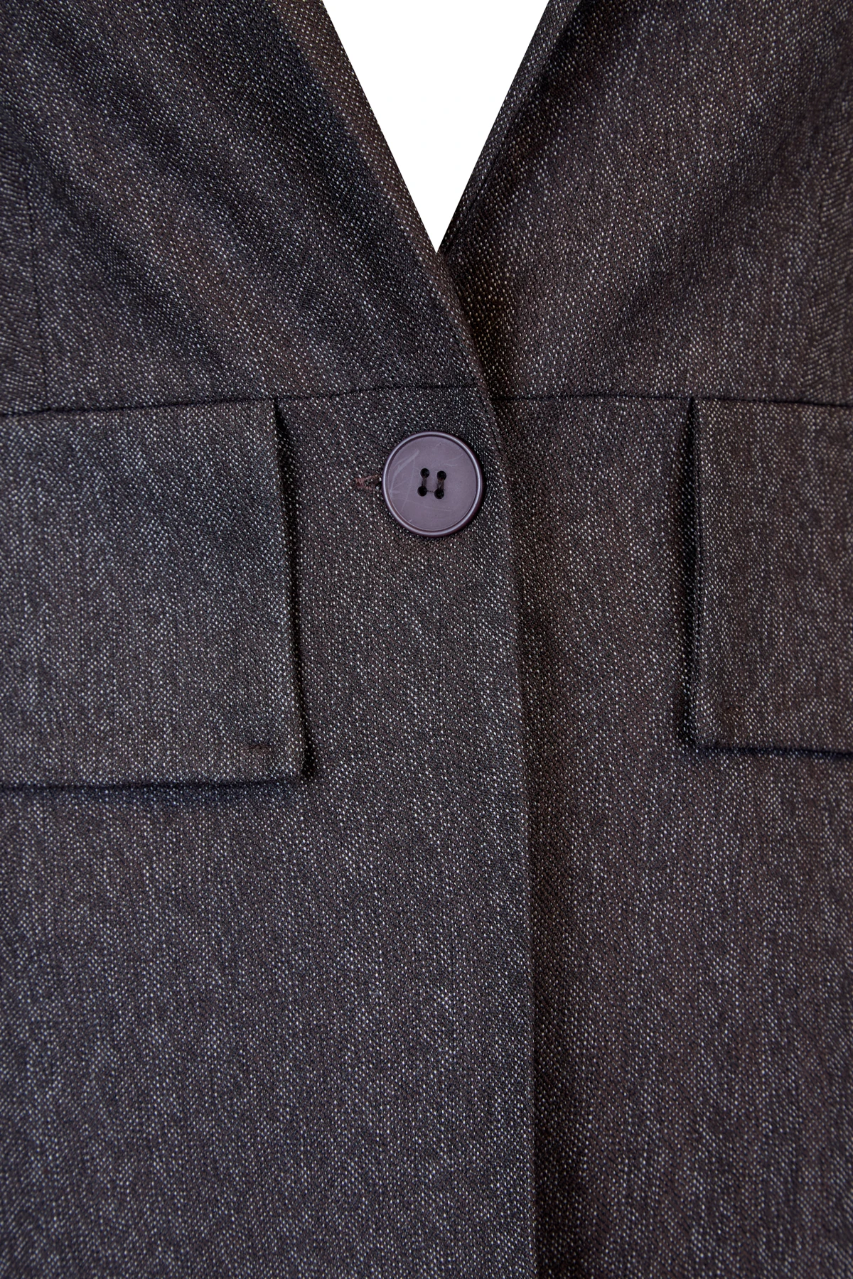 Dikiş Detaylı Tek Düğme Ceket