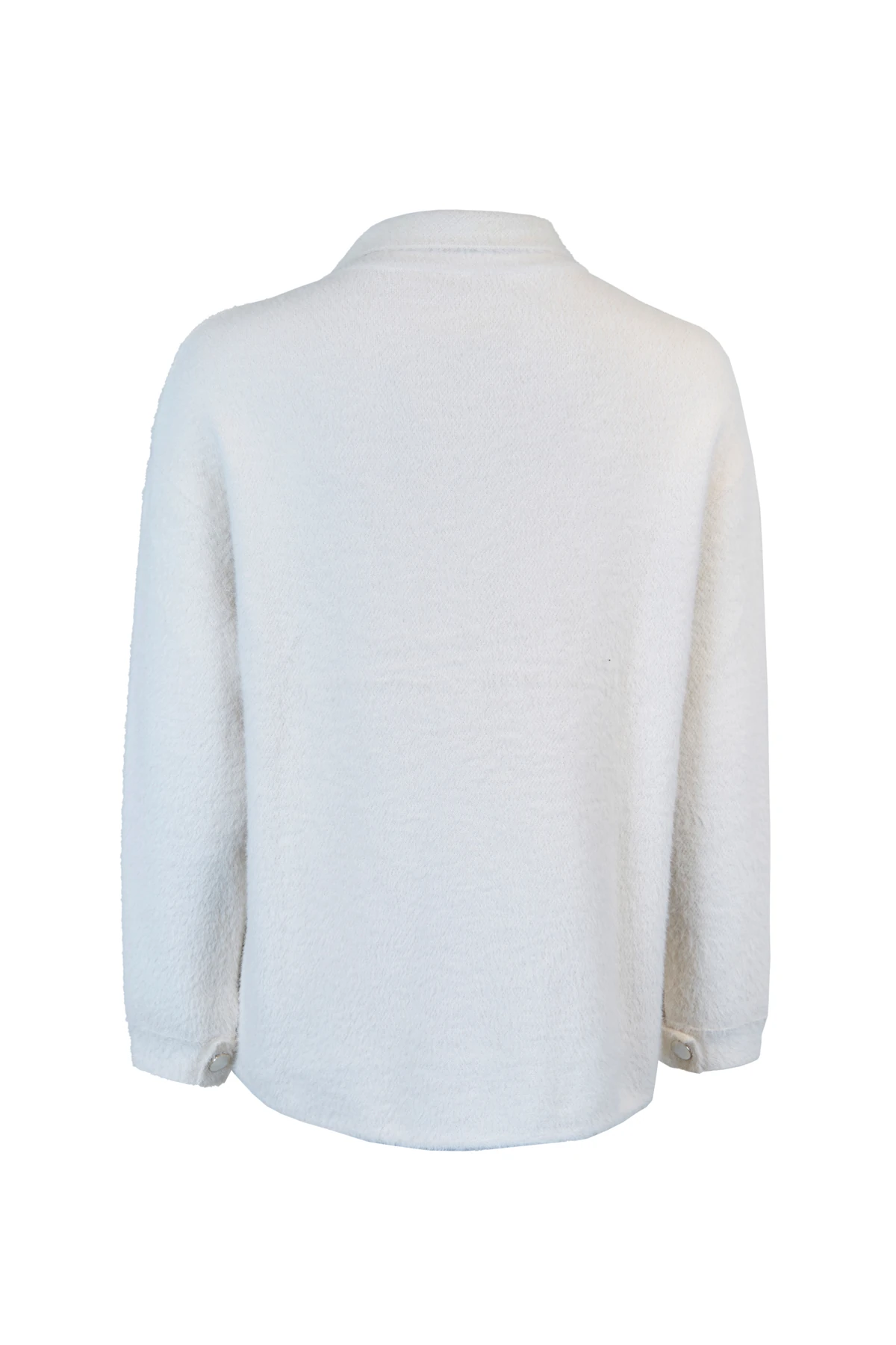 Gol Düğme Detaylı Triko Ceket