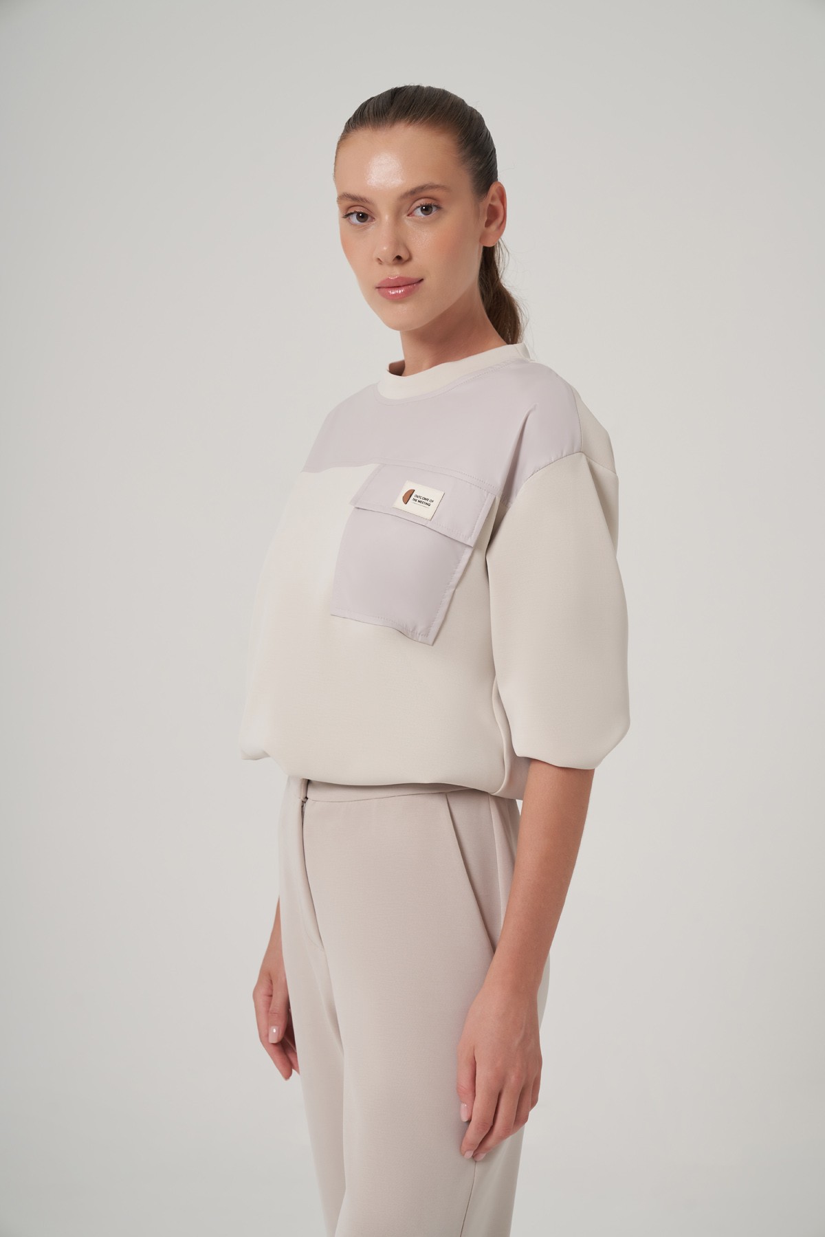 Bel Büzgülü Sweatshirt