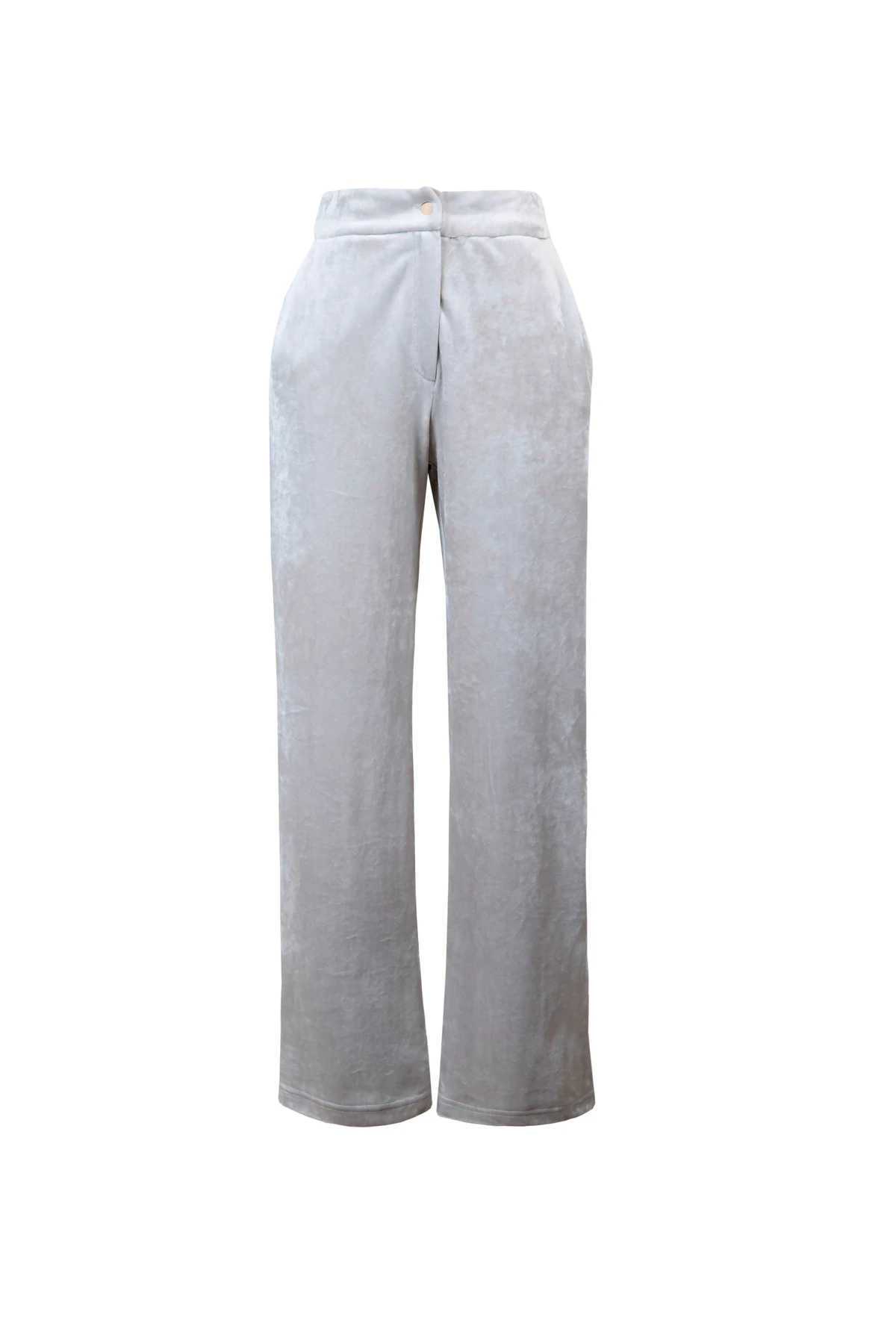 Beli Lastikli Boru Paça Kadife Pantolon