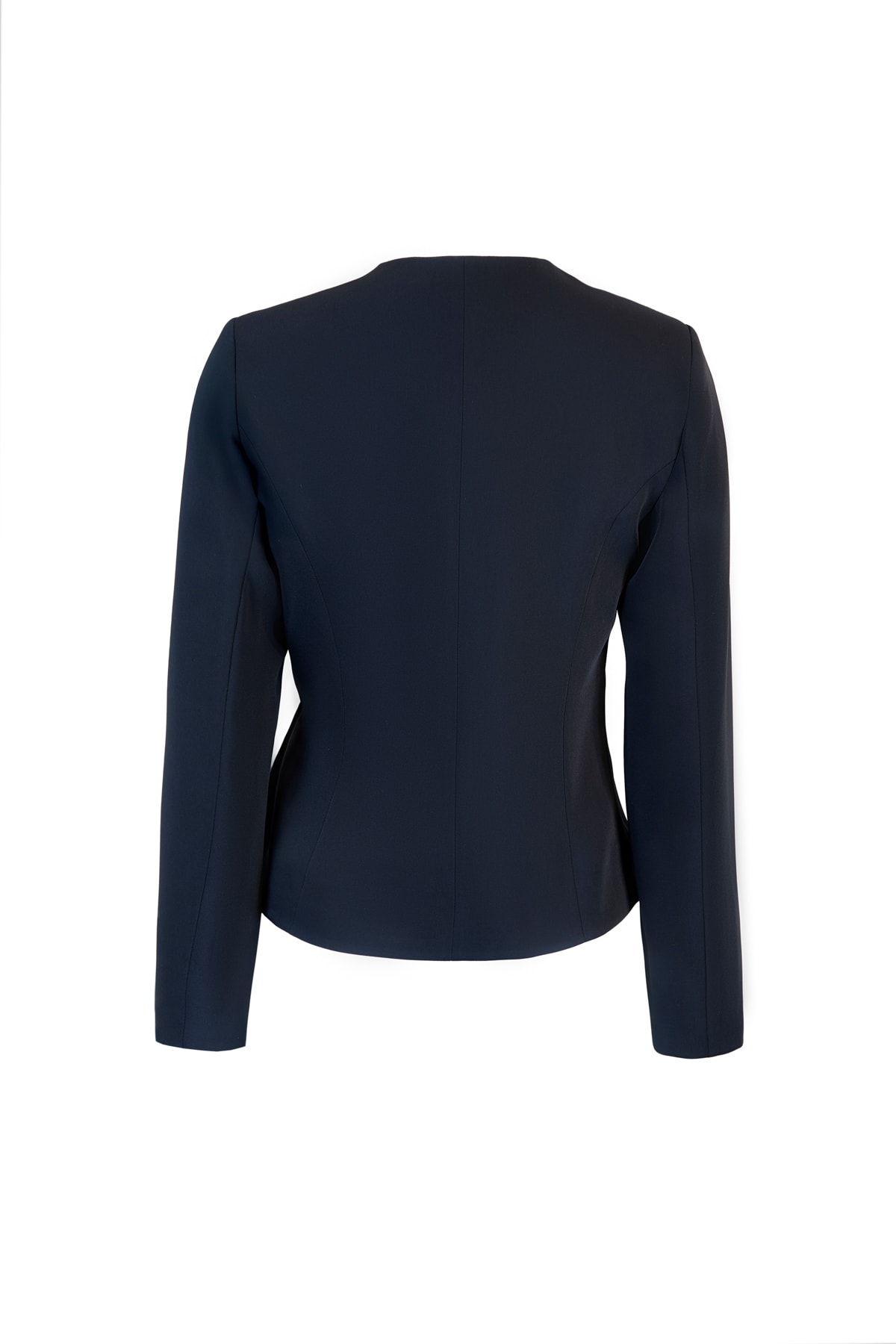 Bel Bağlamalı Asimetrik Ceket