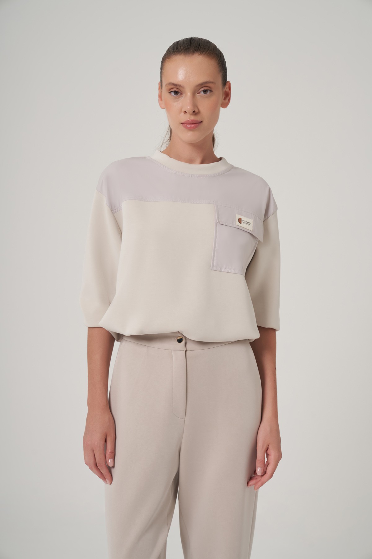 Bel Büzgülü Sweatshirt