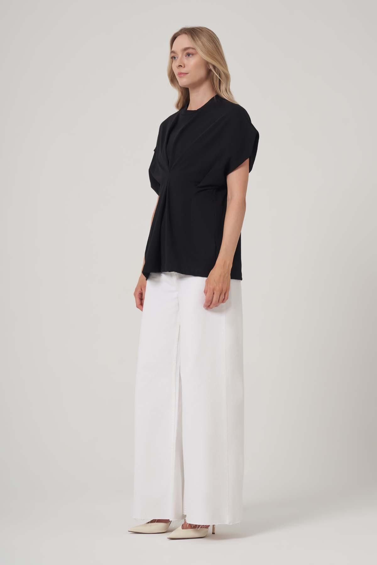 Oversize Sıfır Yaka Tshirt
