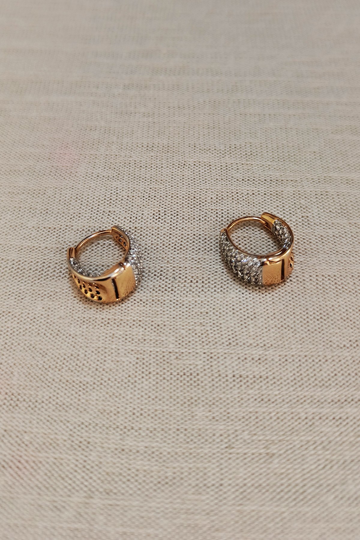Zirkon Kelepçe Küpe - GOLD