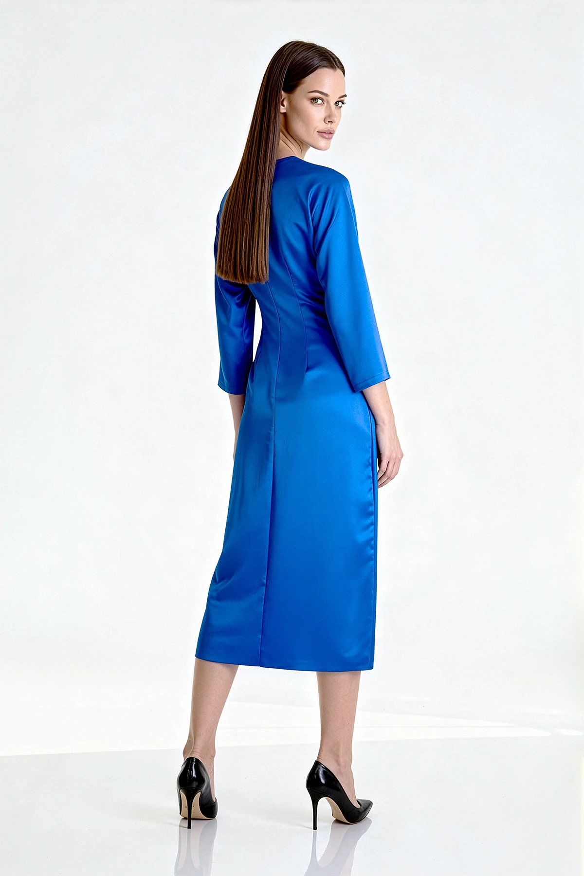 Truvakar Kol Saten Elbise