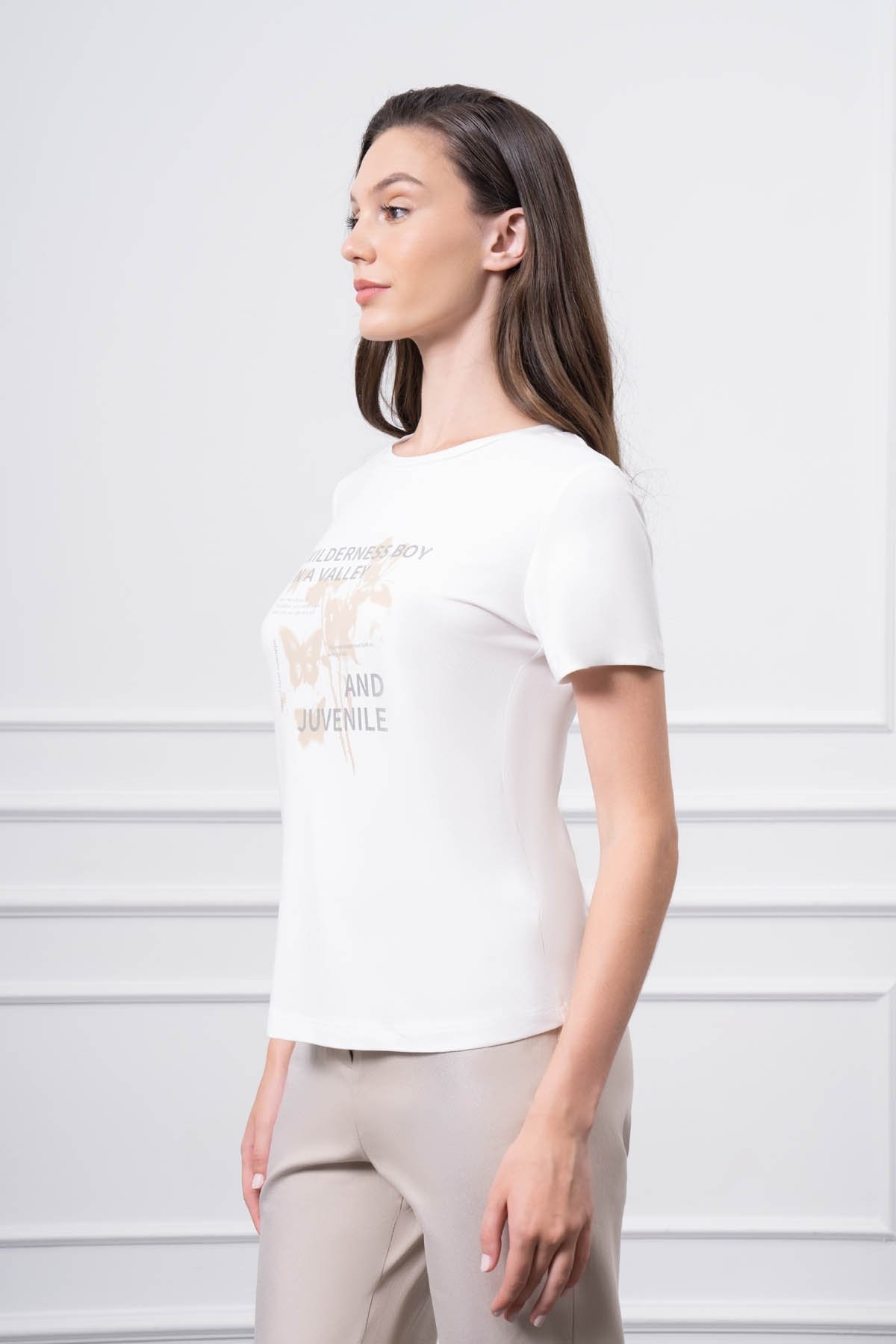 Kelebek Desen T-Shirt