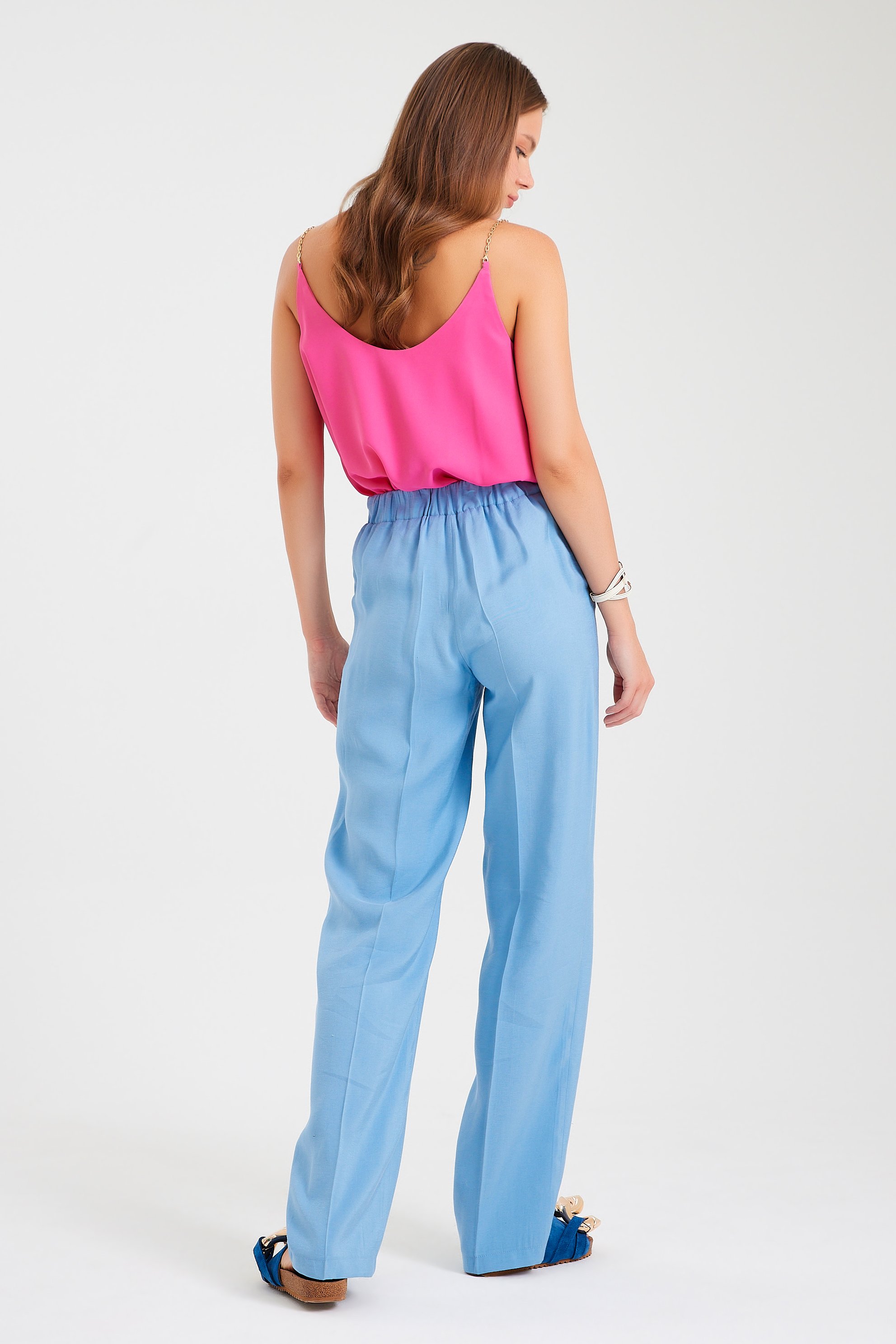 Beli Lastikli Regular Pantolon