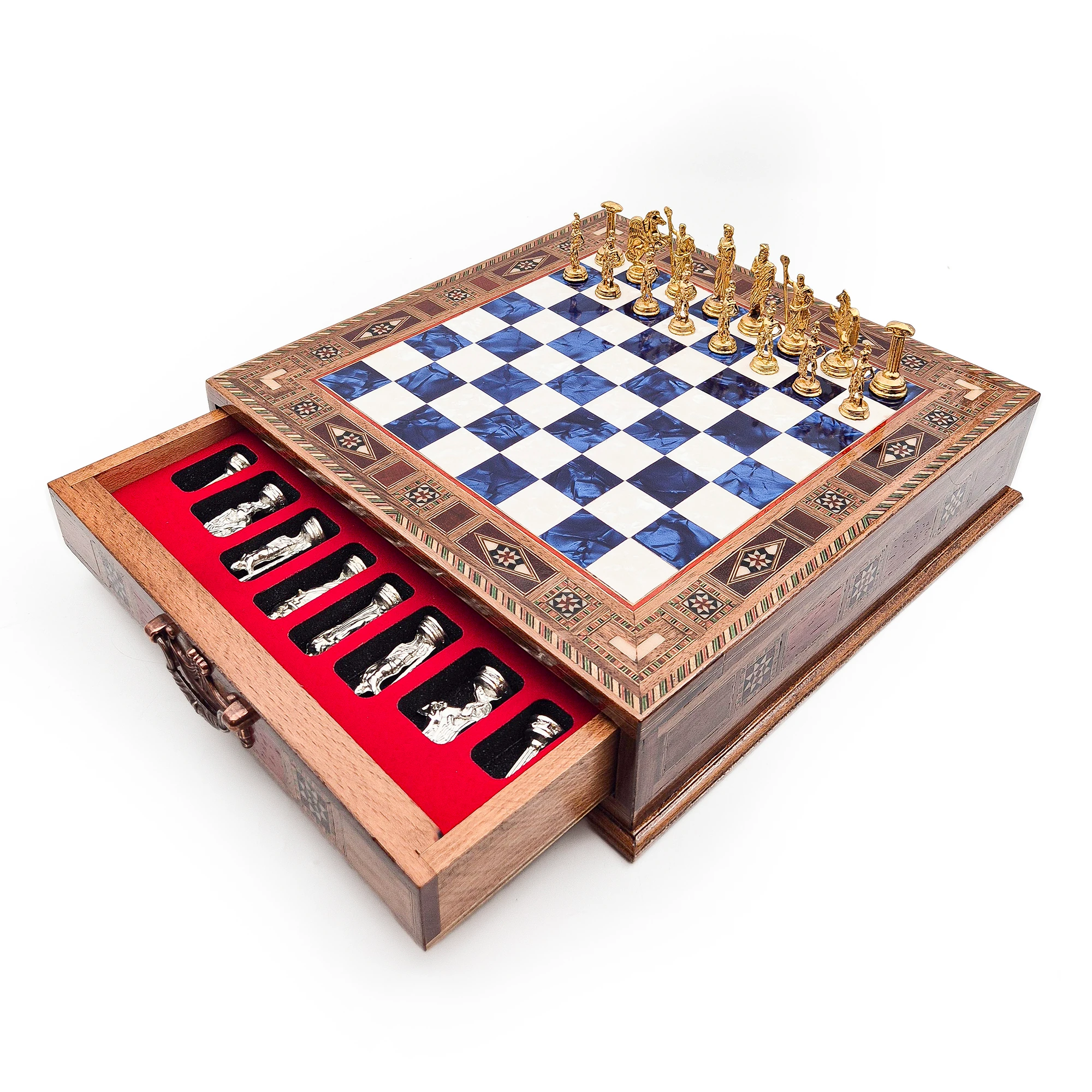 Handmade Wooden Personalized Backgammon, Luxury Backgammon Board Game, Patterned Backgammon Set, Traditional Board Games for Adults