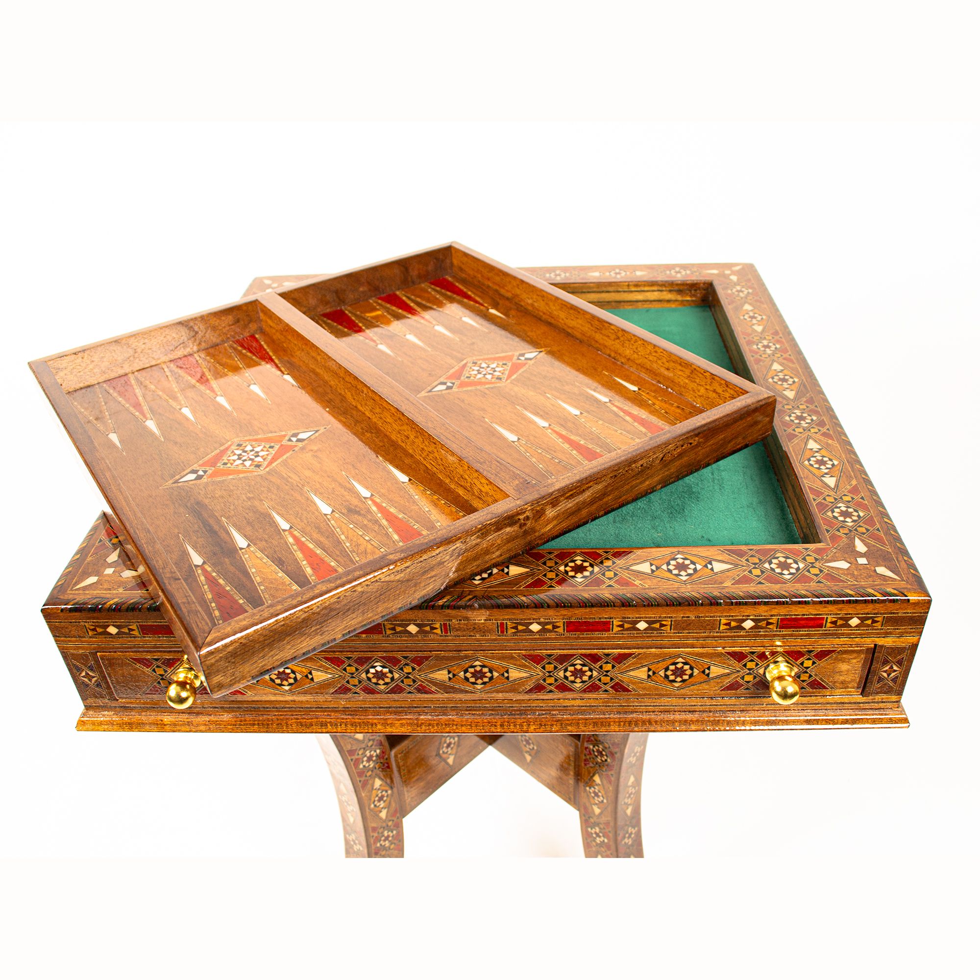 Multifunctional Chess, Backgammon and Card Games Table, Handmade Board Game Table, Unique Game Table