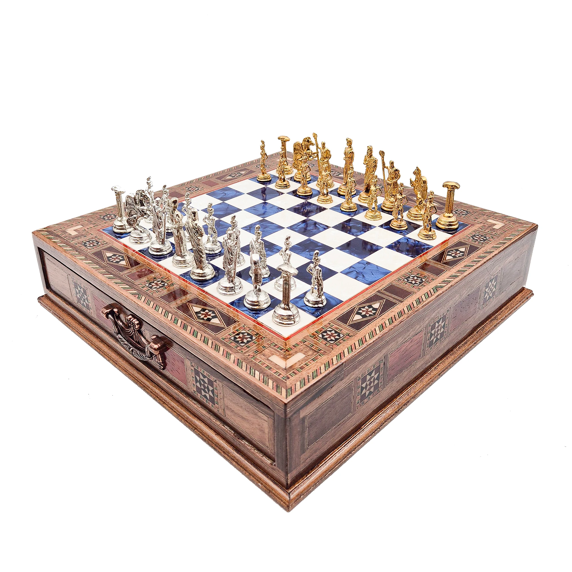 Handmade Wooden Personalized Backgammon, Luxury Backgammon Board Game, Patterned Backgammon Set, Traditional Board Games for Adults