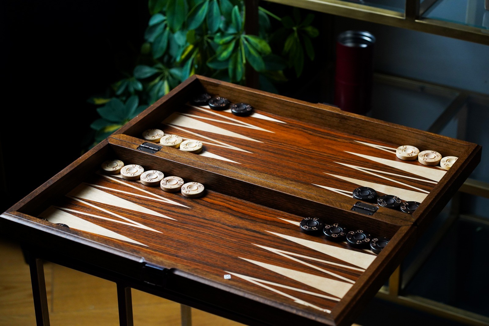 Handcrafted Walnut Backgammon Set with Customization Options: Personalize Your Game Experience