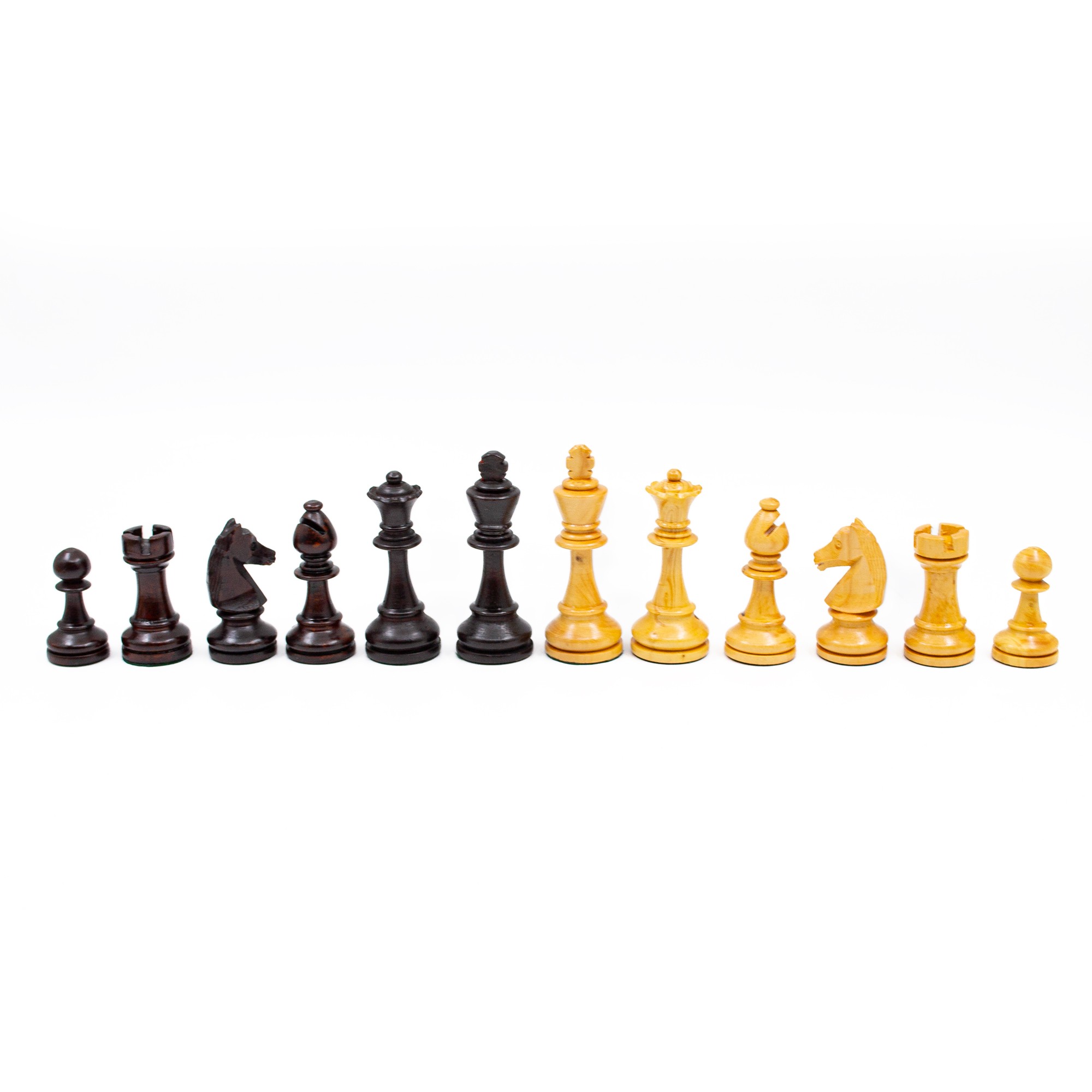  Hand Curved Staunton Chess Pieces, Handmade Premium Chess Pieces 