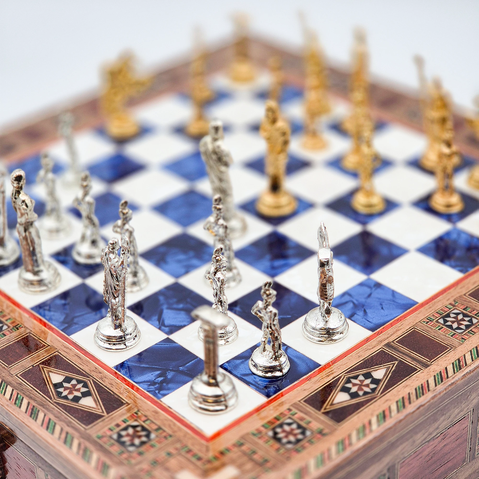 Handmade Wooden Personalized Backgammon, Luxury Backgammon Board Game, Patterned Backgammon Set, Traditional Board Games for Adults