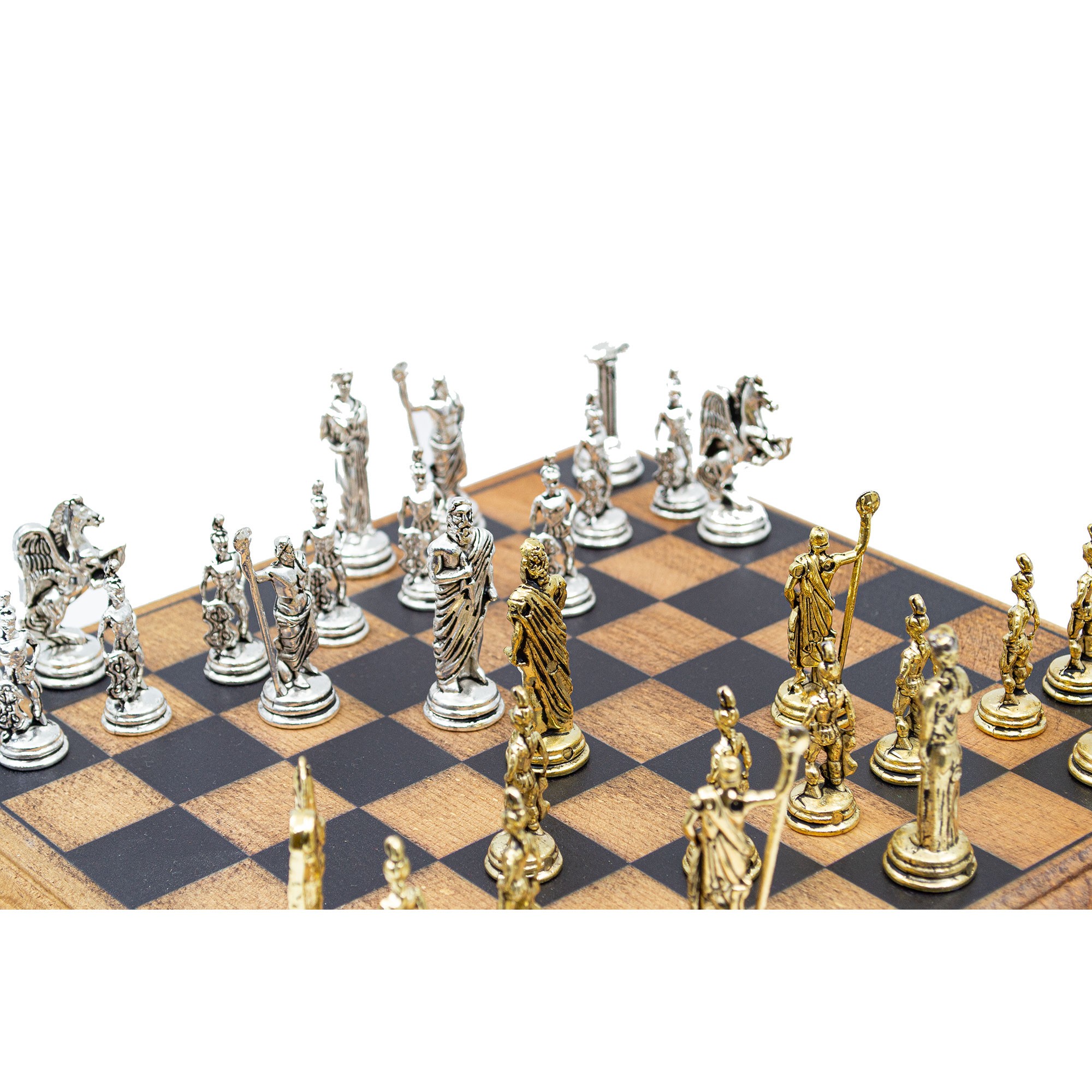 Unique Wooden Chess Box with Hidden Key, Special Designed Chess Board, Premium Chess Set