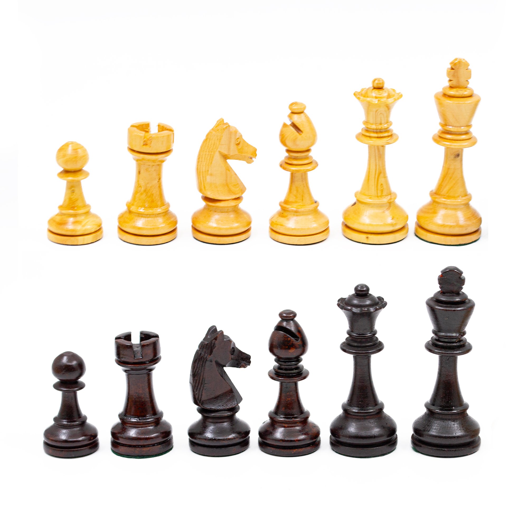  Hand Curved Staunton Chess Pieces, Handmade Premium Chess Pieces 