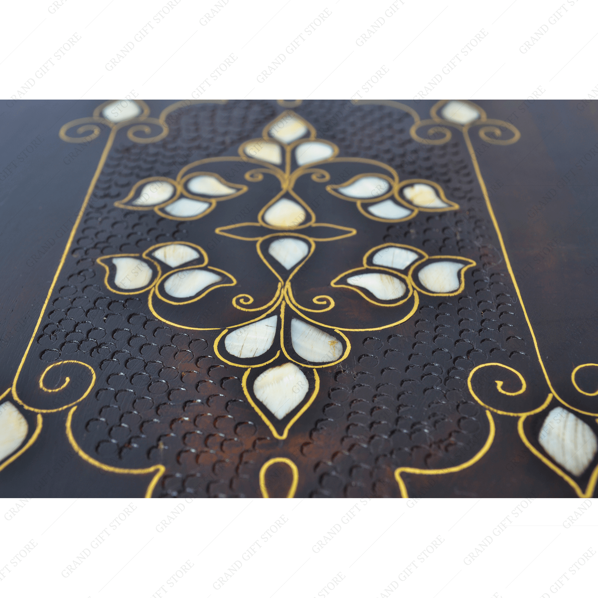 Custom Handcrafted Wooden Backgammon Set Personalized Details and Handcrafted Board