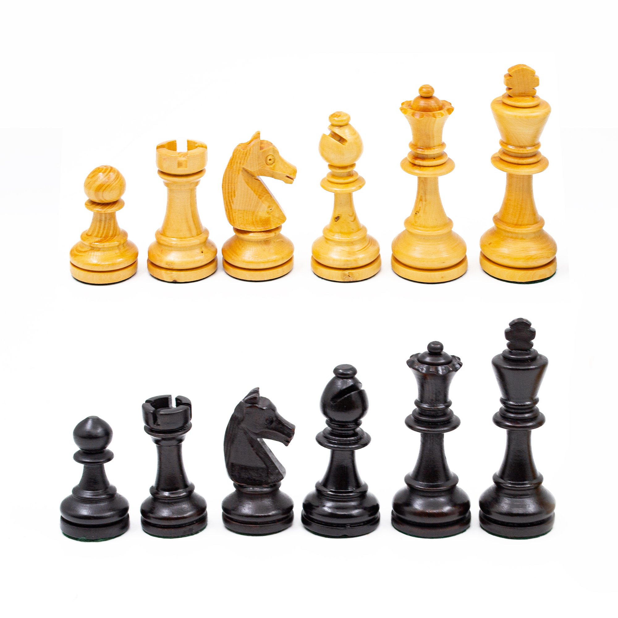  Hand Curved Staunton Chess Pieces, Handmade Premium Chess Pieces 