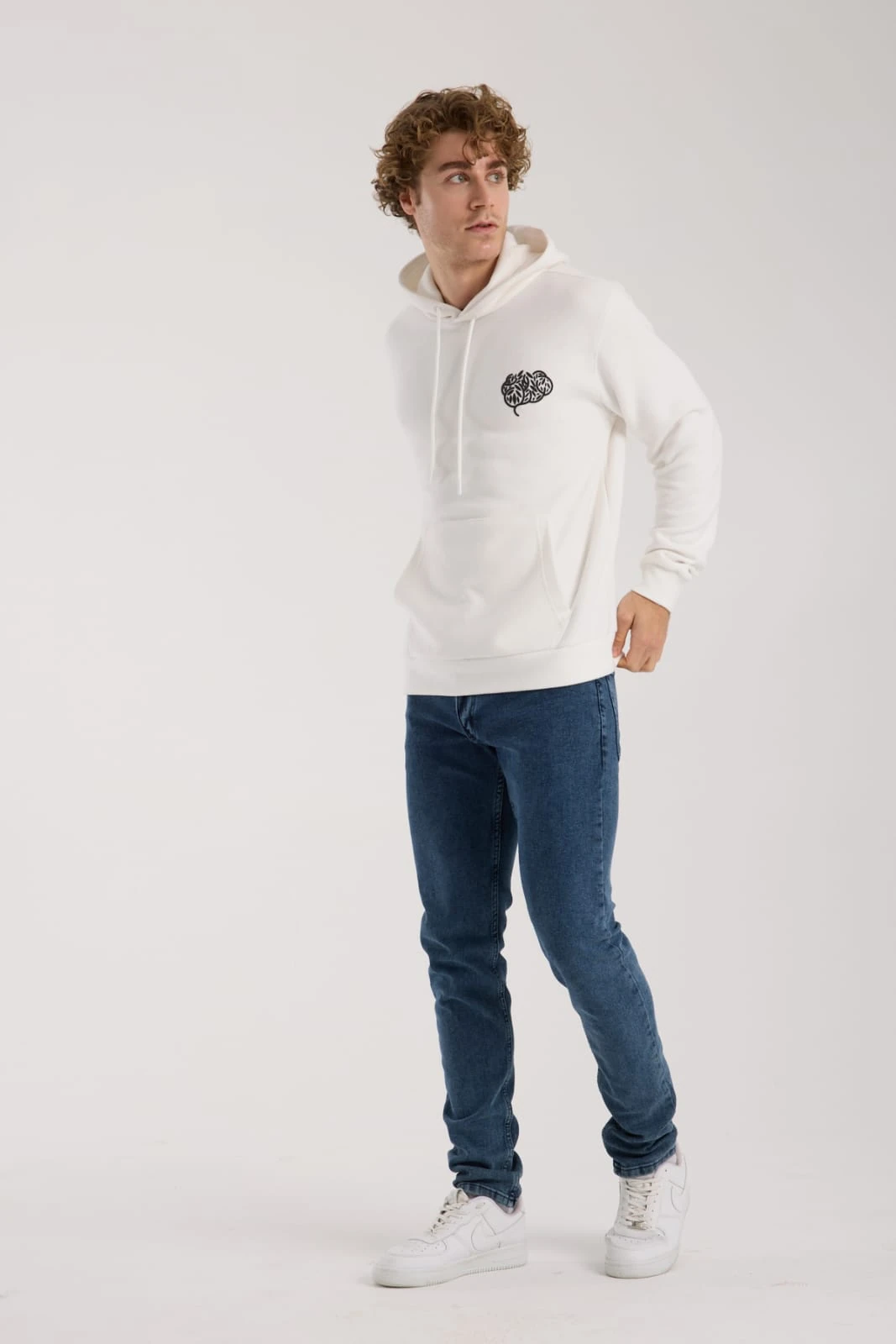 GRATEFUL Beyaz Hoodie