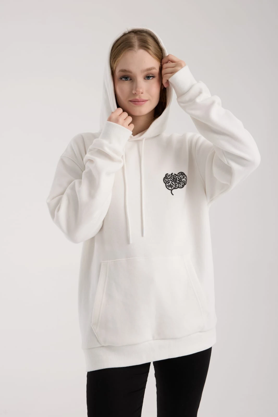 GRATEFUL Beyaz Hoodie