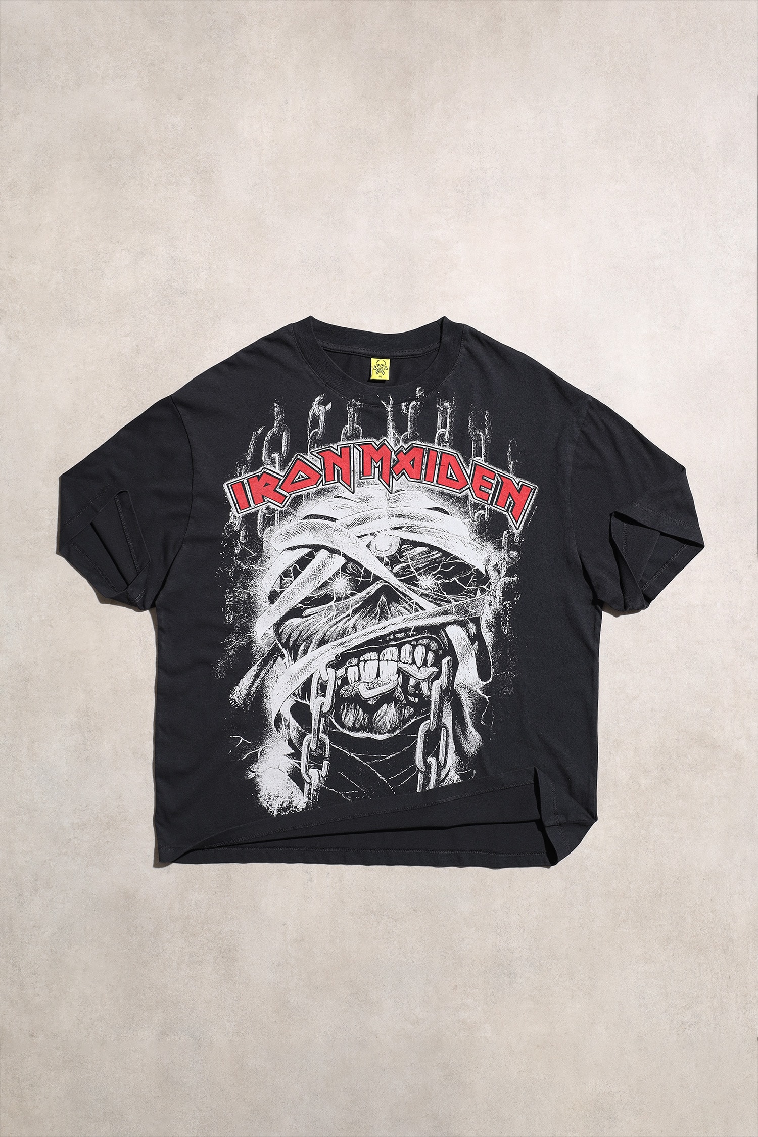Iron Maiden Band Siyah Oversize Kısa Kol Tshirt – Metal Rock Vintage Baskılı Unisex Tshirt