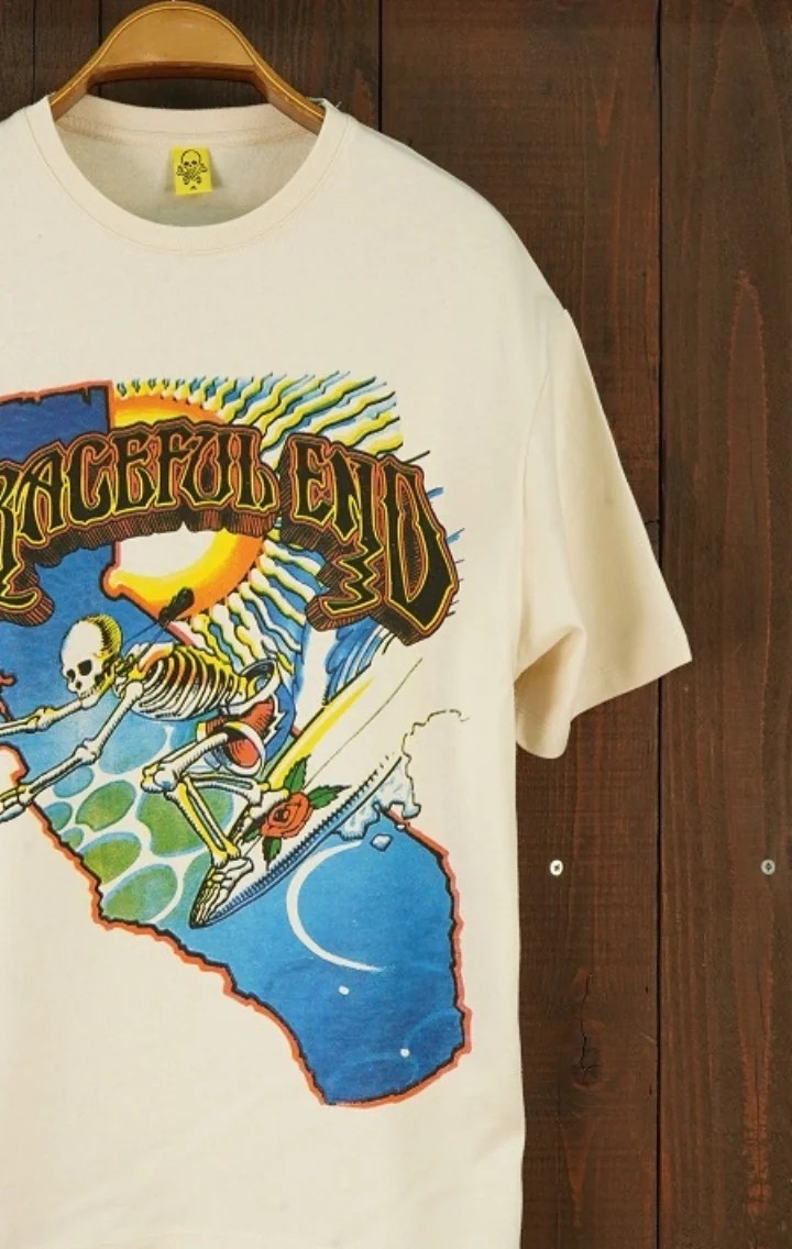 The Graceful Dead Surfer Oversize Kısa Kollu Off White TShirt