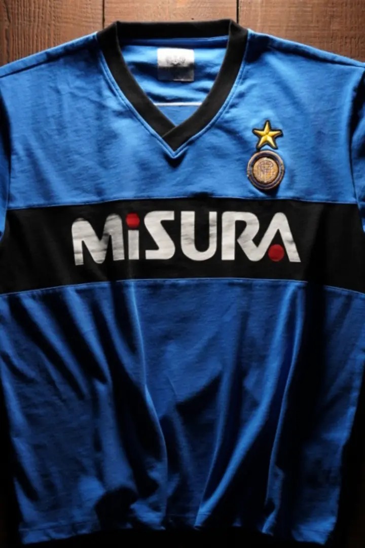 Retro Inter Milano Futbol Forması 1990 Saks Mavi