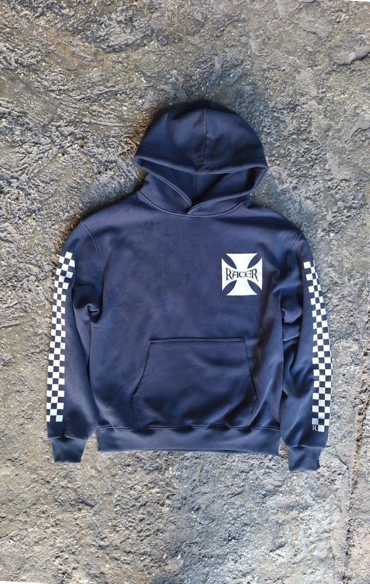 Racer Kapüşonlu Sweatshirt