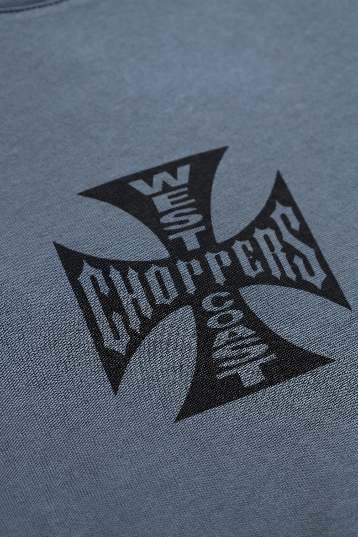 West Coast Choppers Gri Unisex Kısa Kol Oversize Tshirt