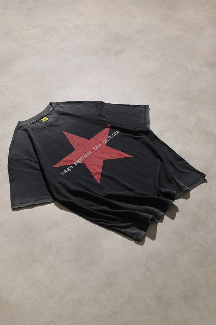 Rage Against The Machine Oversize Asit Yıkamalı Unisex Siyah Kısa