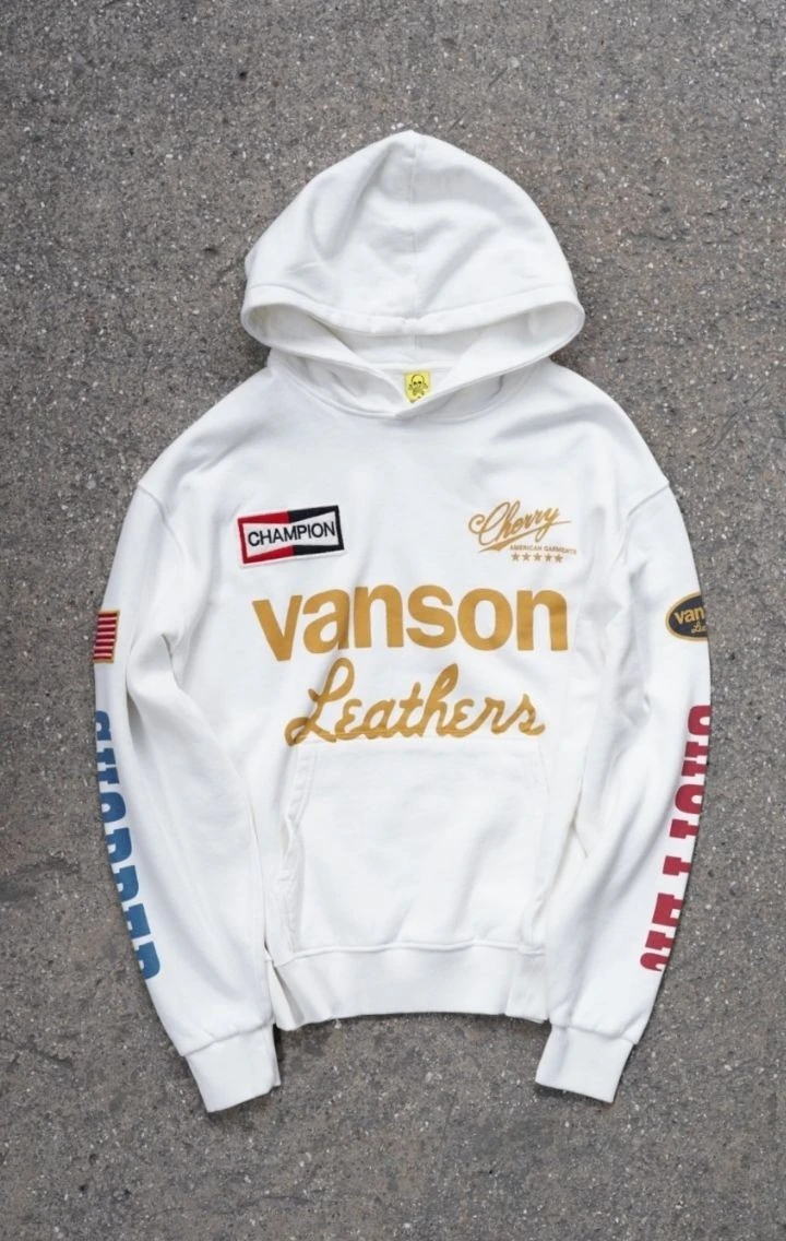 Vanson Chopper Beyaz Sweatshirt